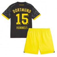Borussia Dortmund Mats Hummels #15 Auswärts Trikotsatz Kinder 2023-24 Kurzarm (+ Kurze Hosen)